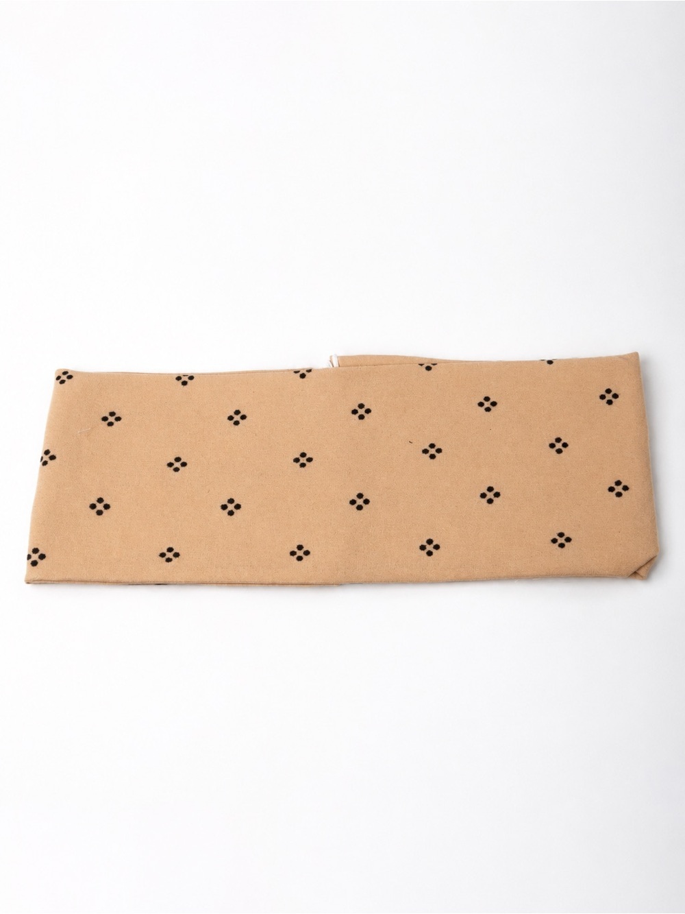 Ry-Bandz Beige Print Stretch Headband | Boho Neutral Athletic Hair Band